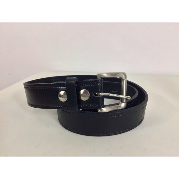 Top Grain Leather Belt Made in USA Mens 32 - Picture 4 of 6